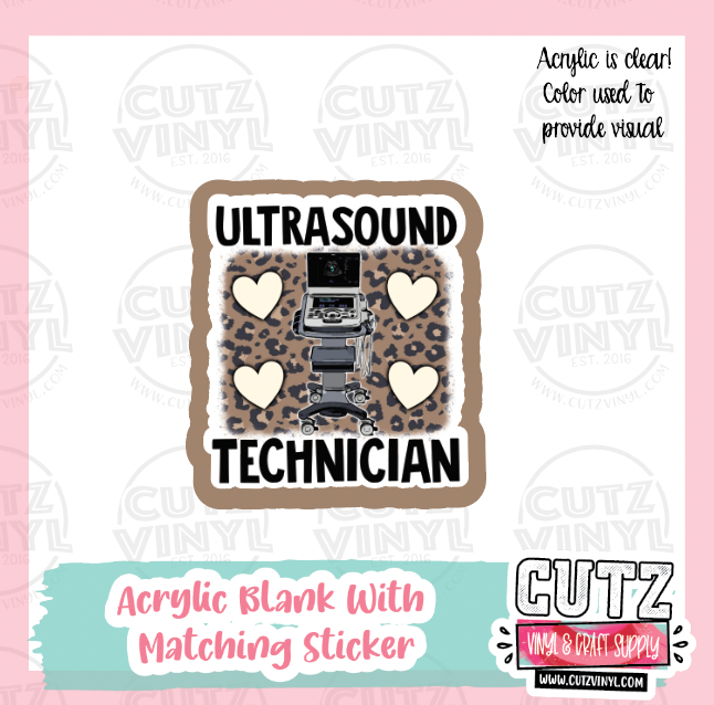 Lab Life - Acrylic Badge Reel Blank and Matching Sticker – Cutz