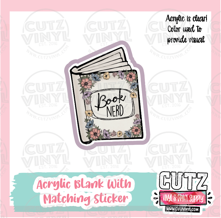 Babe - Acrylic Badge Reel Blank and Matching Sticker – Cutz Vinyl and Craft  Supplies