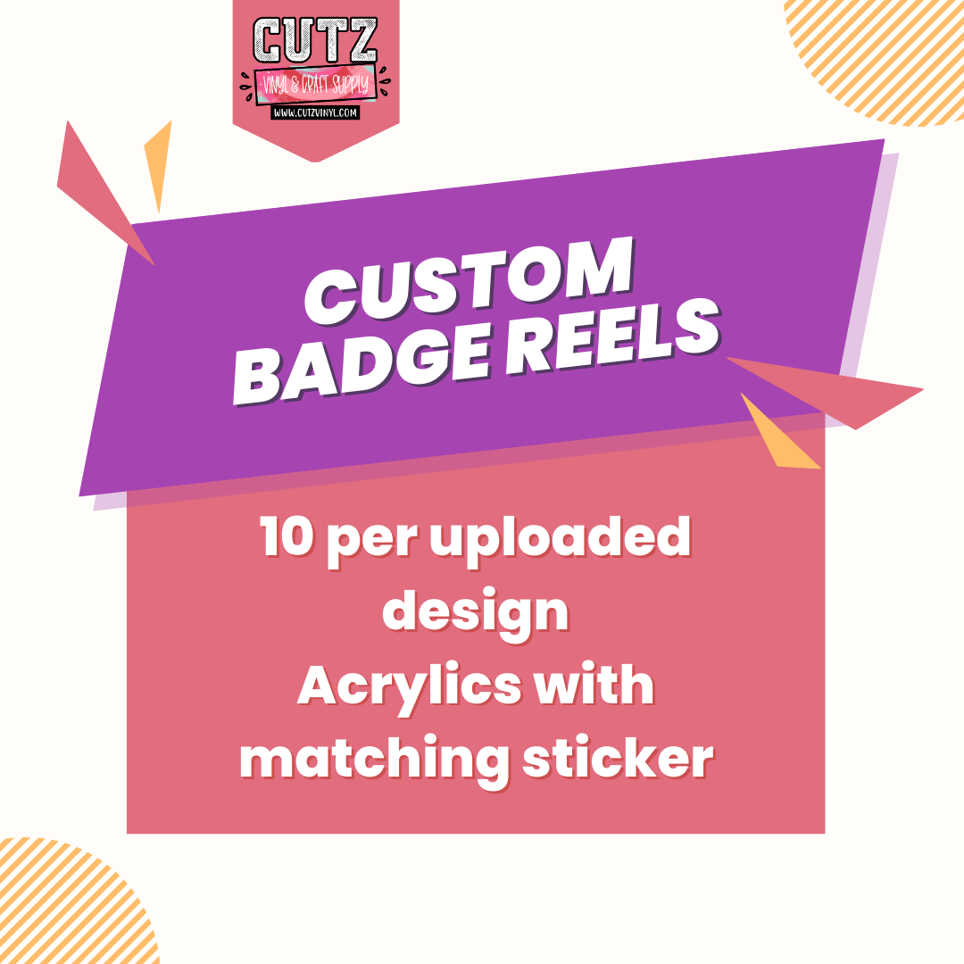Custom Badge Reels 10pc – Cutz Vinyl and Craft Supplies