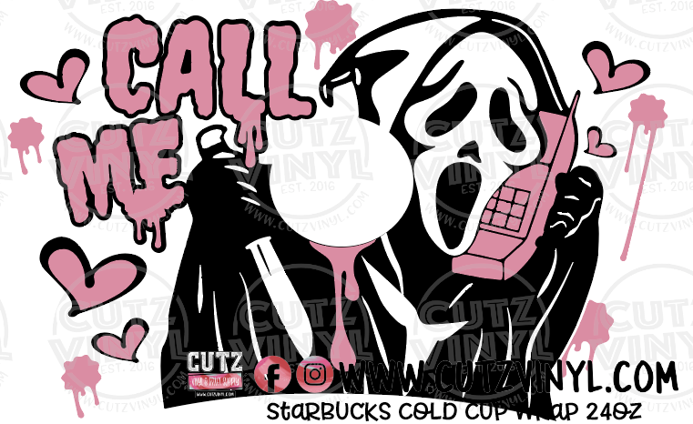 Cute Killer Starbucks Cold Cup Wrap 24oz – Cutz Vinyl and Craft Supplies