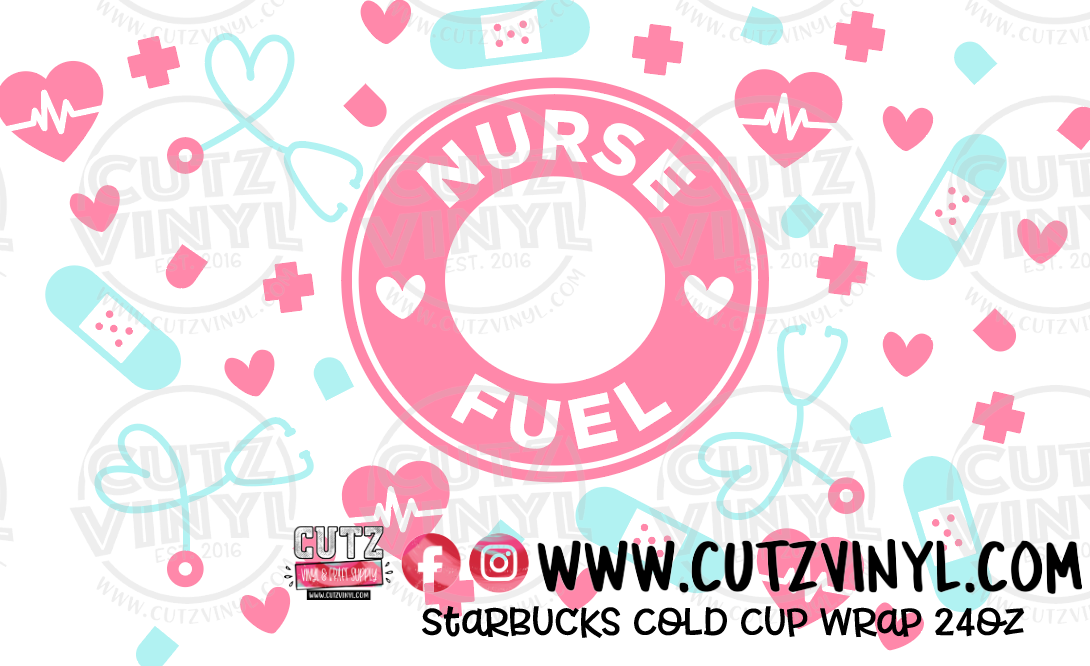 No Pain No Gain Starbucks Cold Cup Wrap 24oz – Cutz Vinyl and Craft Supplies