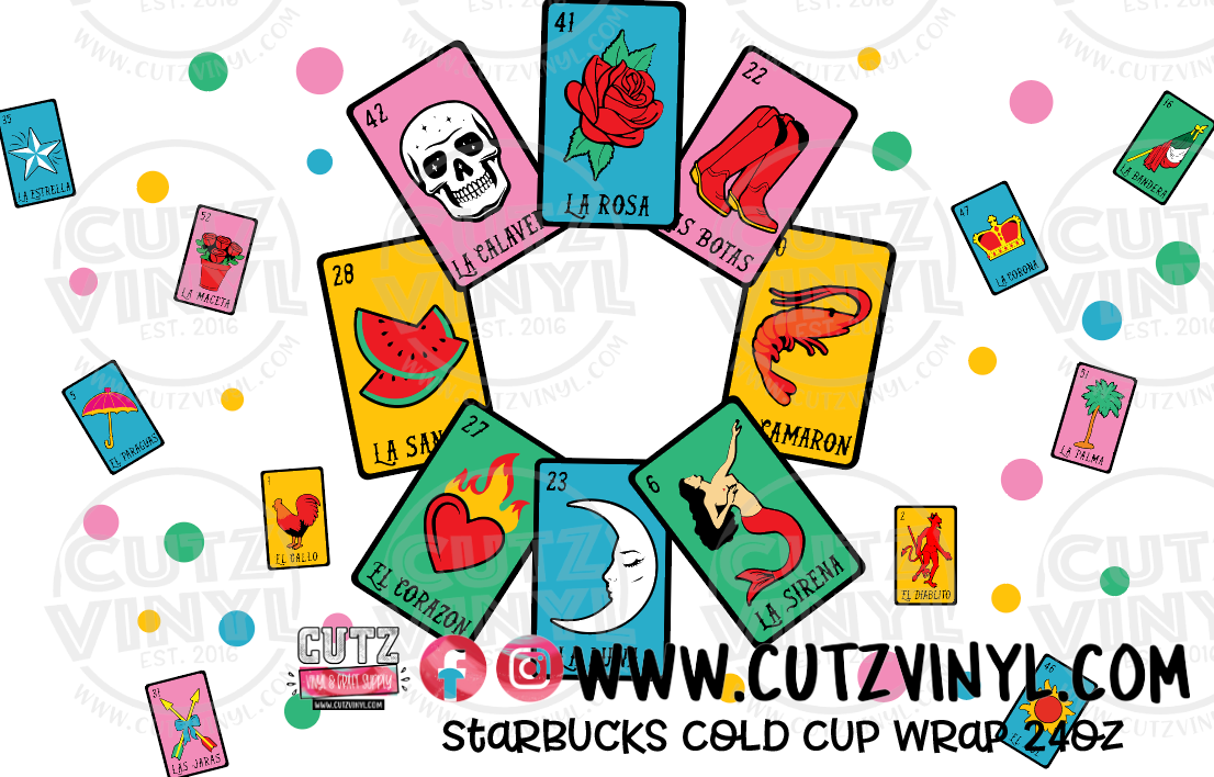 No Pain No Gain Starbucks Cold Cup Wrap 24oz – Cutz Vinyl and Craft Supplies