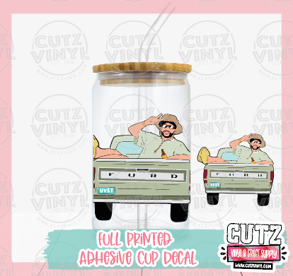 Bad Bunny Hat Cup Decal – Cutz Vinyl and Craft Supplies