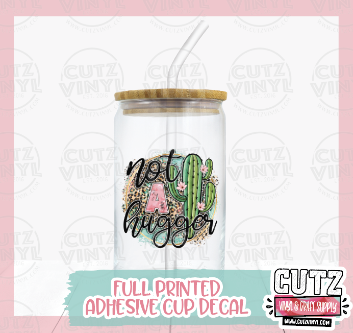 Not a Hugger Mason Jar Tumbler