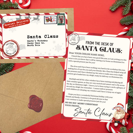 Customized Santa Letter Set